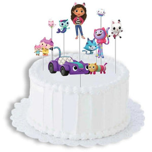 Decorations - Cake Decorations - Toppers & Banners Gabby's Dollhouse Cake Topper Kit 8 pieces