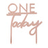 Mix It Up Rose Gold One Today Cake Topper 11cm x 10cm Each