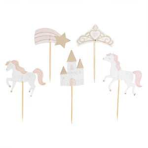 Decorations - Cake Decorations - Toppers & Banners Princess Party Cupcake Toppers 12pk