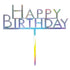 Rainbow Acrylic Happy Birthday Cake Topper Pick Each