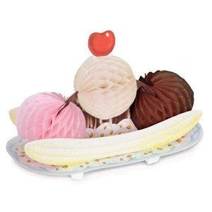 Amscan_OO Decorations - Centerpiece & Confetti 50's Banana Split Honeycomb Centrepiece Each