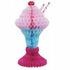 50's Ice Cream Sundae Honeycomb Centrepiece 35cm Each