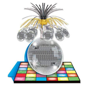 Amscan_OO Decorations - Centerpiece & Confetti 80's Disco Ball Cascade Centrepiece 33cm Each