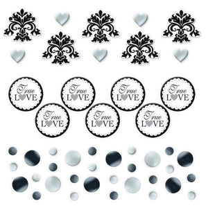 Amscan_OO Decorations - Centerpiece & Confetti Black Scroll Confetti 34g Each