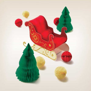 Decorations - Centerpiece & Confetti Christmas Sleigh Centrepiece Decorating Kit