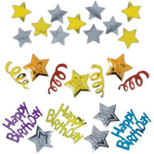 Amscan_OO Decorations - Centerpiece & Confetti Happy Birthday Stars Value Confetti 34g Each