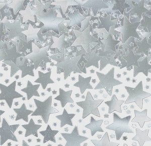 Decorations - Centerpiece & Confetti Silver Star Confetti 70g Each