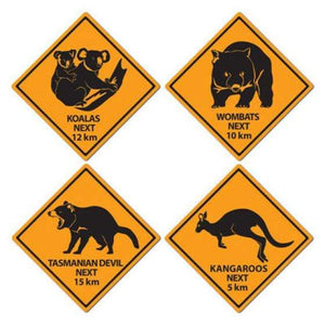 Amscan_OO Decorations - Cutouts Australian Outback Road Signs Cutouts 43cm 4pk
