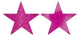 Amscan_OO Decorations - Cutouts Bright Pink Caribbean Blue Glittered Foil Solid Star Cutouts 12cm 5pk