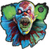 Creepy Carnival Cutout Black Light Reactive 39cm x 37cm Each