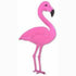 Flamingo Foil Cutout 55cm x 30cm Each