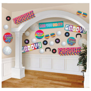 Amscan_OO Decorations - Cutouts Good Vibes 70's Cardboard Cutouts Mega Value Pack 30pk