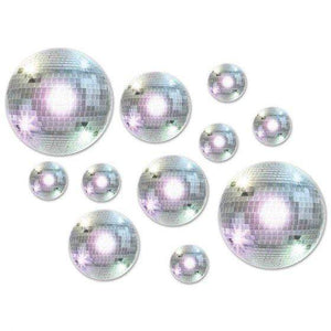 Amscan_OO Decorations - Cutouts Good Vibes 70's Disco Balls Cutouts 20pk