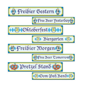 Amscan_OO Decorations - Cutouts Oktoberfest Sign Cutouts 10cm x 61cm 4pk