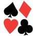 Playing Card Suits Cutouts 4pk