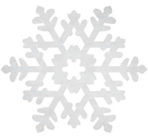 Decorations - Cutouts Snowflake Large Foil Cutout 38cm Each