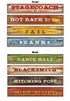 Western Signs Cutouts 4pk