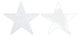 Amscan_OO Decorations - Cutouts White Black Glittered Foil Solid Star Cutouts 12cm 5pk