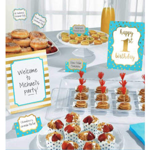 Amscan_OO Decorations - Decorating Kit 1st Birthday Boy Buffet Decoration Kit Each