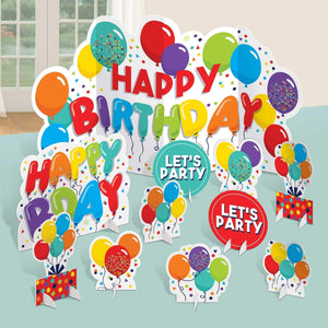 Amscan_OO Decorations - Decorating Kit Birthday Celebration Table Decorating Centrepiece Kit 11pk