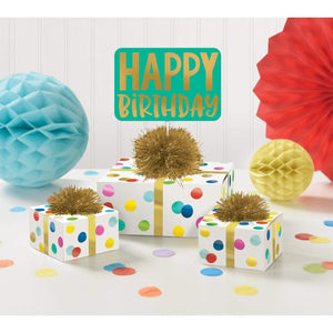 Amscan_OO Decorations - Decorating Kit Happy Dots Happy Birthday Table Decorating Kit Each