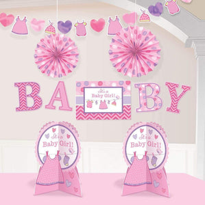 Amscan_OO Decorations - Decorating Kit Shower with Love Girl Room Decorating Kit Each
