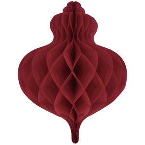 Decorations - Decorative Fans, Pom Poms & Lanterns Christmas Honeycomb Red Bauble Decoration 40cm Each