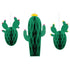 Fiesta Cactus Hanging Honeycomb Decorations 3pk