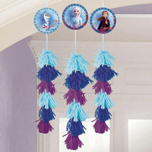 Amscan_OO Decorations - Decorative Fans, Pom Poms & Lanterns Frozen 2 Dangling Decorations 3pk