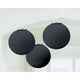 Amscan_OO Decorations - Decorative Fans, Pom Poms & Lanterns Jet Black Rainbow Round Paper Lanterns 3pk 24cm