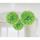 Amscan_OO Decorations - Decorative Fans, Pom Poms & Lanterns Kiwi Rainbow Fluffy Tissue Decorations 40cm 3Pk