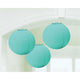 Amscan_OO Decorations - Decorative Fans, Pom Poms & Lanterns Robin Egg Rainbow Round Paper Lanterns 3pk 24cm