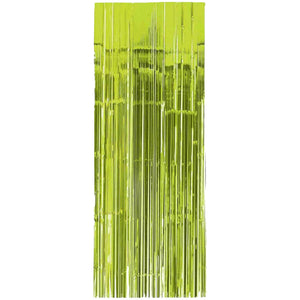 Amscan_OO Decorations - Door Covers & Curtains Kiwi Metallic Curtain 91.4cm x 2.43m Each
