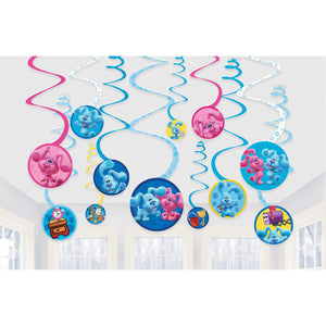 Decorations - Hanging Swirls Blue's Clues Spiral Swirls Hanging Decorations 12pk
