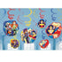 DC Super Hero Girls Swirl Decorations 12pk