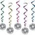 Good Vibes 70's Disco Balls Hanging Decoration Whirls 5pk