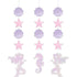 Mermaid Shine Iridescent Hanging String Cutouts 57cm 3pk