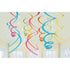 Plastic Swirl Decorations 56cm 12pk