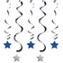 One Little Star Boy Dizzy Danglers Hanging Swirls Decorations 5pk