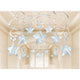 Amscan_OO Decorations - Hanging Swirls Silver Caribbean Blue Shooting Stars Foil Mega Value Pack Swirl Decorations 30Pk