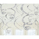 Amscan_OO Decorations - Hanging Swirls Silver Rainbow Plastic Swirl Decorations 56cm 12pk