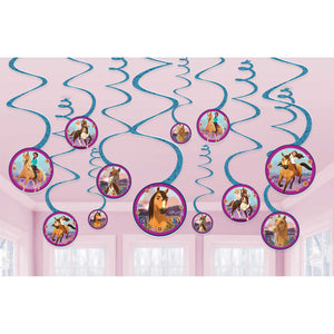 Amscan_OO Decorations - Hanging Swirls Spirit Riding Free Spiral Swirls Hanging Decorations 12pk