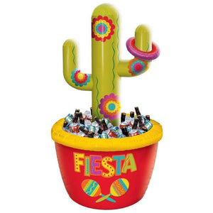 Amscan_OO Decorations - Inflatables Fiesta Inflatable Cactus Jumbo Cooler & Ring Toss Game Each