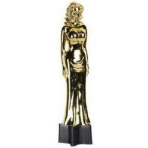 Amscan_OO Decorations - Props Awards Night Female Statuette Trophy Decoration 22cm Each