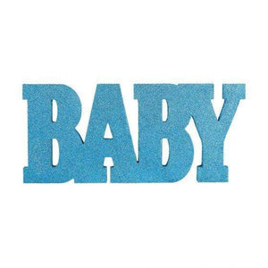 Amscan_OO Decorations - Props Baby Shower Boy Standing MDF Glittered Sign Baby 20cm x 45cm Each