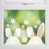 Eggciting Easter Bunny Easter Window Stickers 24.5cm x 37.5cm 2pk