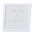 Gold Wedding White Peg Board With Gold Letters Each