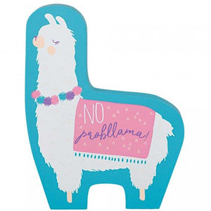 Amscan_OO Decorations - Props Llama Fun Mini Standing MDF Sign Each