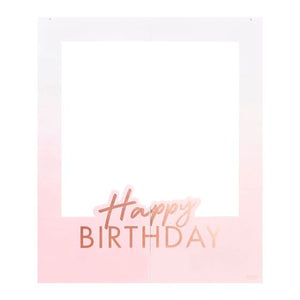 Decorations - Props Mix It Up Rose Gold Foiled Personalised Happy Birthday Polaroid Frame Each