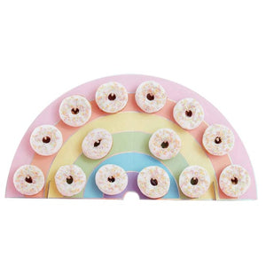 Decorations - Props Pastel Party Rainbow Donut Wall 32.5cm x 64.5cm Each